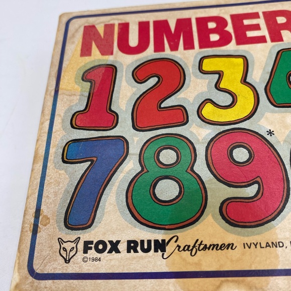 Vintage Fox Run Craftsman Number Cookie Cutter Set In Original Box - Picture 4 of 9